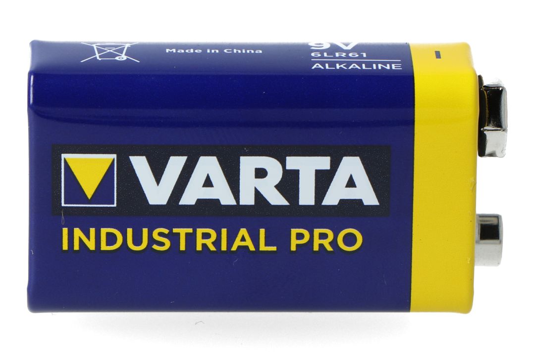 Varta Industrial 4022 9V PP3 6LR61 Batteries, Box of 20