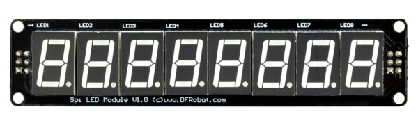 Modul 8 x 8segmentový displej SPI