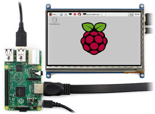 Příklad připojení obrazovky k Raspberry Pi