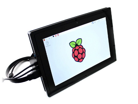 Zařízení komunikuje pomocí kabelu HDMI (obrázek) a zásuvky microUSB (dotyk). Oba kabely jsou součástí balení