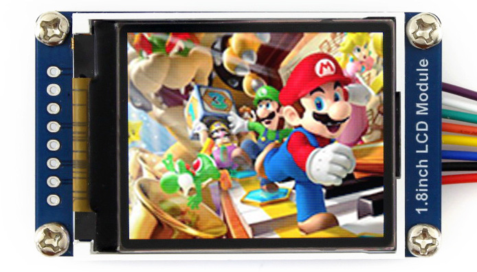 LCD TFT displej - 1,8 '' barevný 128x160px SPI - Waveshare 13892