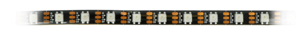 RGB LED pásek WS2812B 60 LED černý