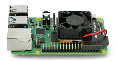 Předmětem prodeje je Mini Fan, Raspberry Pi 4 prodávaný samostatně.