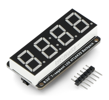 Komunikační modul využívá I2C rozhraní, na desce jsou také 2 Qwiic / STEMMA QT konektory