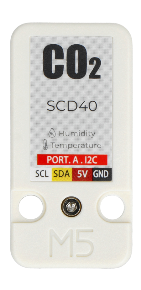 Snímač teploty, vlhkosti a oxidu uhličitého SCD40 - Modul rozšíření jednotky pro vývojové moduly M5Stack - U103