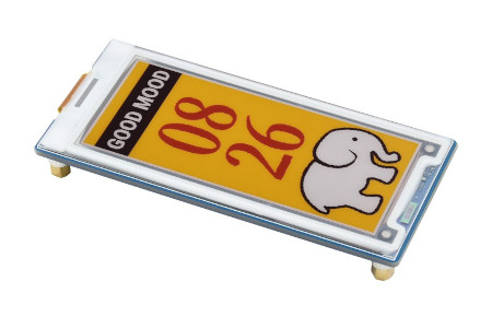 E-papírové obrazovky se vyznačují velmi nízkou spotřebou energie.