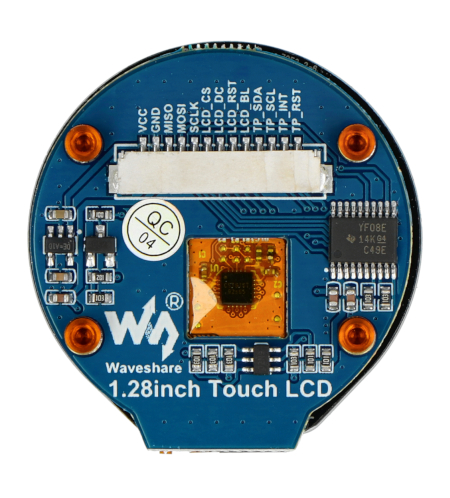 LCD dotykový displej IPS 1,28'' 240 x 240 px - kulatý - Waveshare 24155
