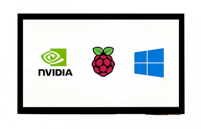 Dotykový displej - kapacitní LCD IPS 10,1'' 1024 x 600 px HDMI - pro Raspberry Pi a Jetson Nano - Waveshare 18096