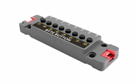Byte Button Unit - 8 tlačítkový modul + 9 WS2812C RGB diod - Jednotka rozšiřující modul - M5Stack U192