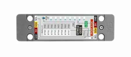 Byte Button Unit - 8 tlačítkový modul + 9 WS2812C RGB diod - Jednotka rozšiřující modul - M5Stack U192