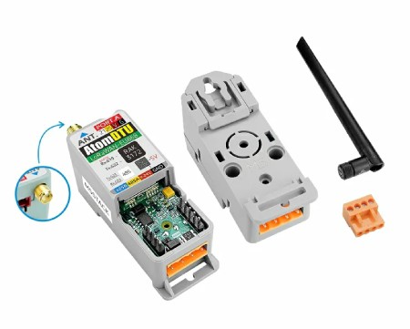 Atom DTU LoRaWANEU868 - Komunikační modul LoRaWAN s anténou - STM32WLE5 - pro vývojové moduly M5Atom - M5Stack A152-EU868