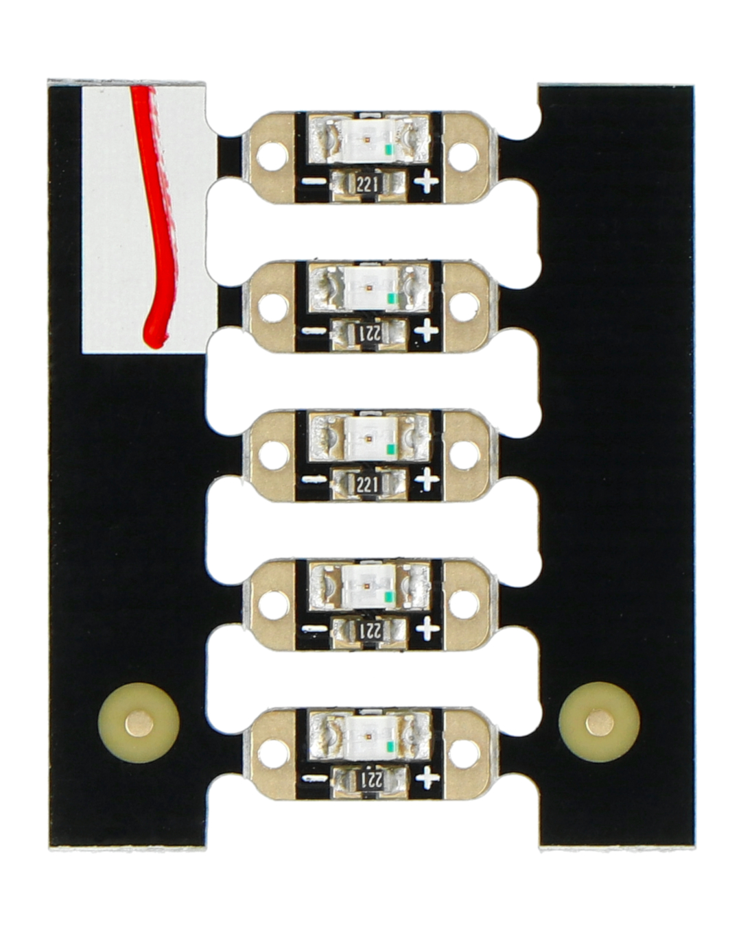 LED flitry - LED - Rubínově červená - 5 ks - Adafruit 1755