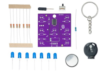 LED kostky - vzdělávací sada pro výuku pájení - Attiny404 - Pájené 333140