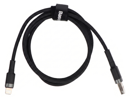 Kabel Baseus Cafule USB A - Lightning, šedo-černý - 1 m