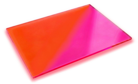 PMMA akrylová deska - 3 mm - 400 x 600 mm - moučně oranžová - 1 ks