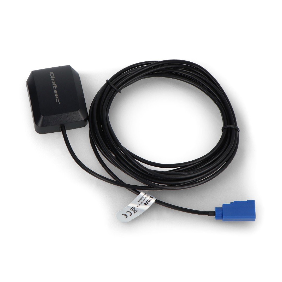 Automobilová GPS anténa s magnetem - 28 dBi - externí - Qoltec 57038